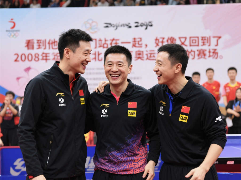 经典再现!王皓、王励勤、马琳时隔17年国乒再聚首 经典再现!王皓、王励勤、马琳时隔17年国乒再聚首